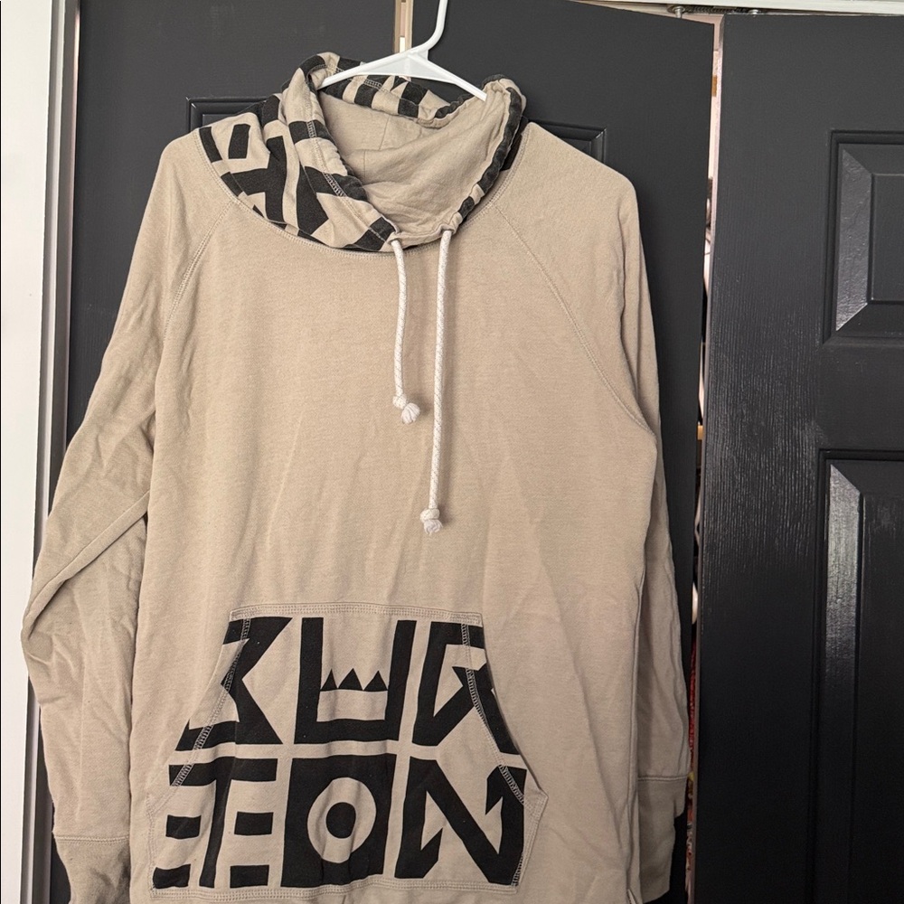 Burton Beige Hoodie with Black Accents